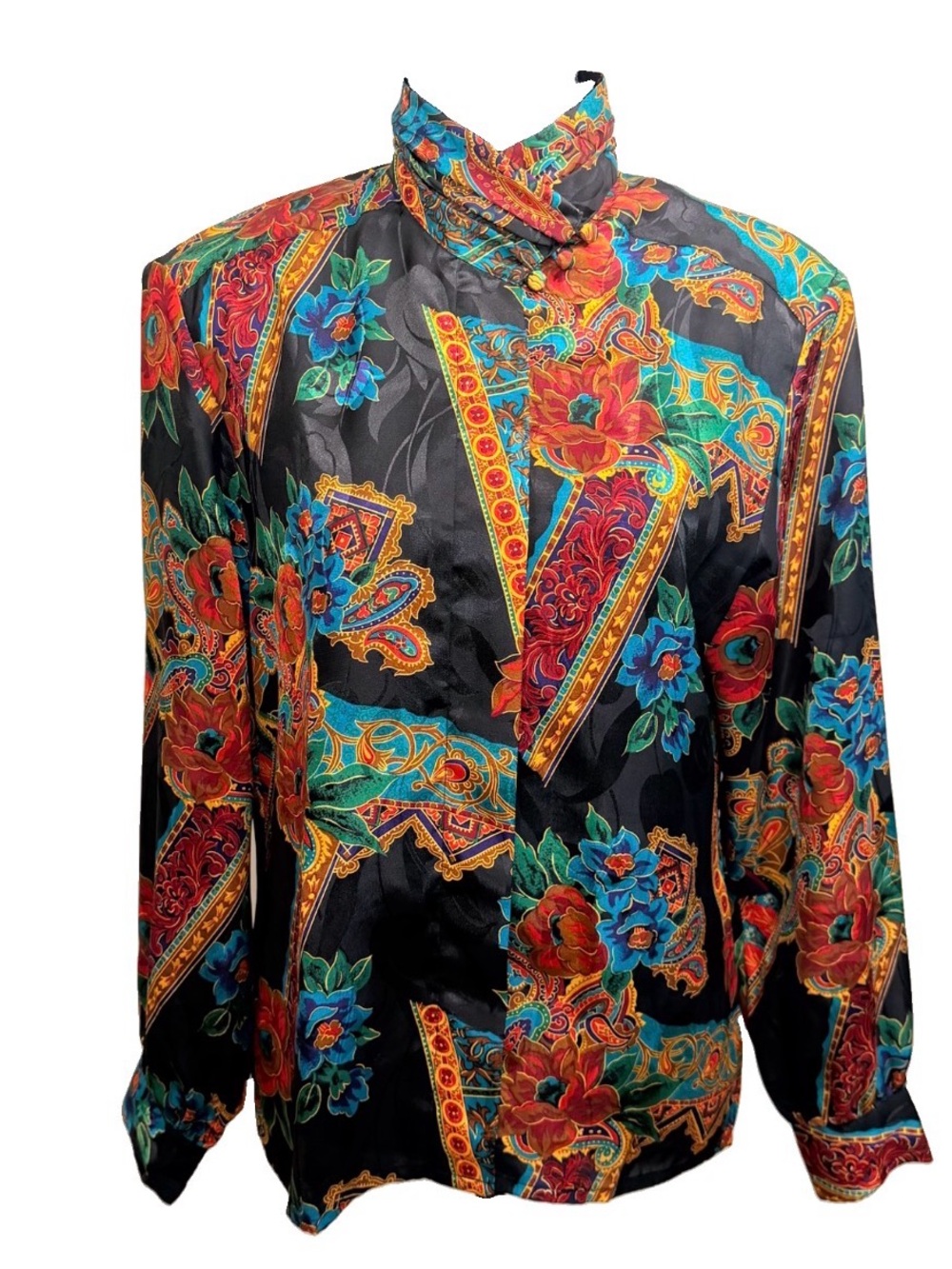 Notations Women’s blouse. 80s retro. Detailed collar. Size 8